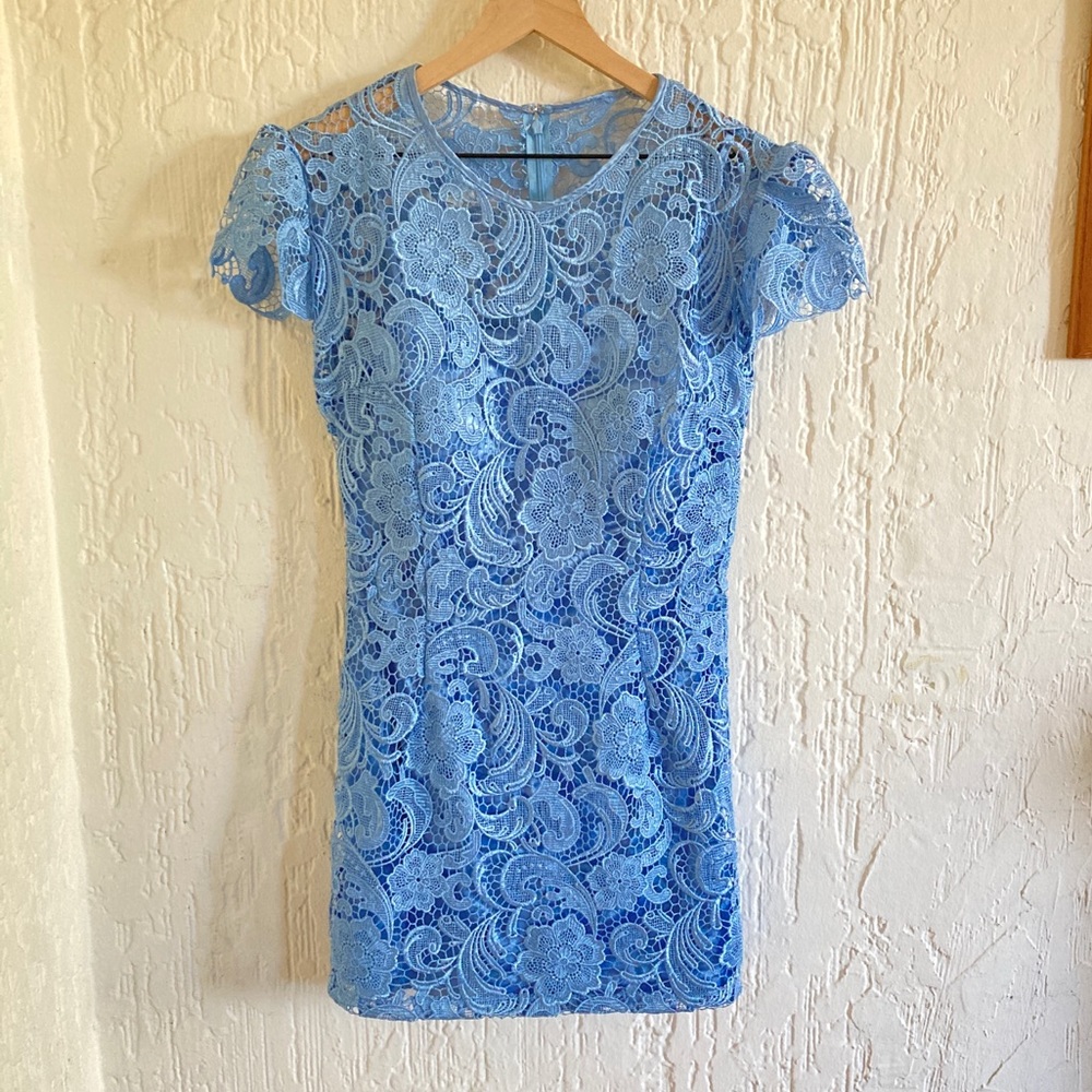 May Queen Couture Light Blue Dress Size XL